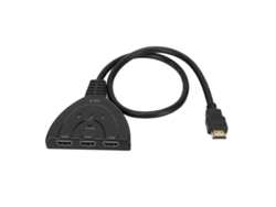 Conmutador Divisor 3x1 De Alta Resolución Hd 4k 1080p, Interfaz Multimedia Para Ps3 Y Decodificador De Cable