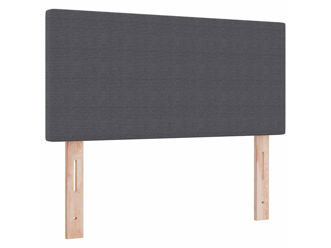 Cabecero Gris Oscuro MAISON EXCLUSIVE en Piel Sintética (80 cm)
