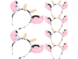 Nuobesty Com 6 Tiaras De Pelúcia, Acessórios De Cabelo Para Festa Para Meninas, Com Chifres.