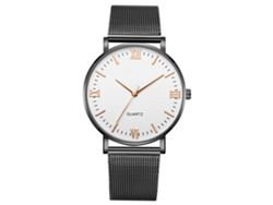 Reloj De Pareja Unisex Zhoulianfa Con Caja De Imitación Madera Y Esfera De Cuarzo Con Efecto Mármol (plateado)
