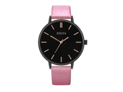 Reloj de cuarzo clásico, elegante, estilo de negocios, par unisex, regalo rojo y rosa