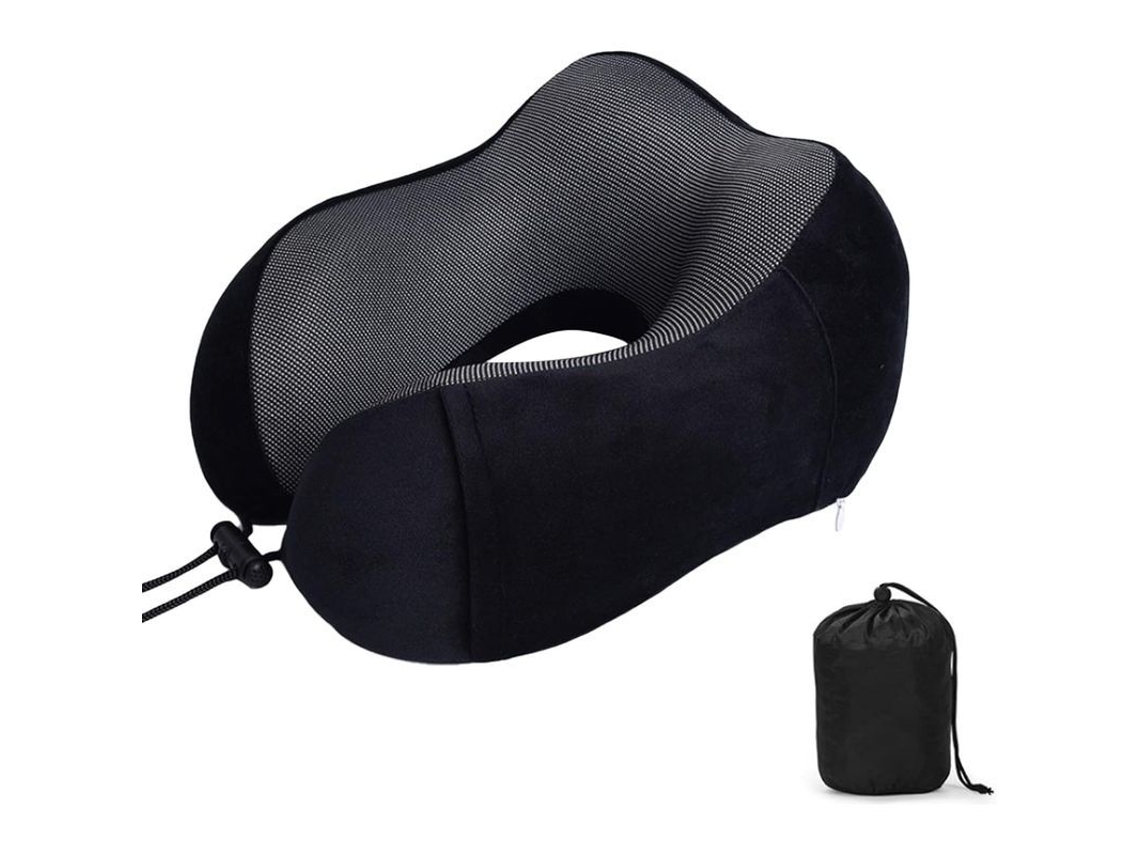 Dan26-almohada De Viaje De Espuma De Memoria Con Soporte Cervical Ergonómico Para Viajes O Vuelos