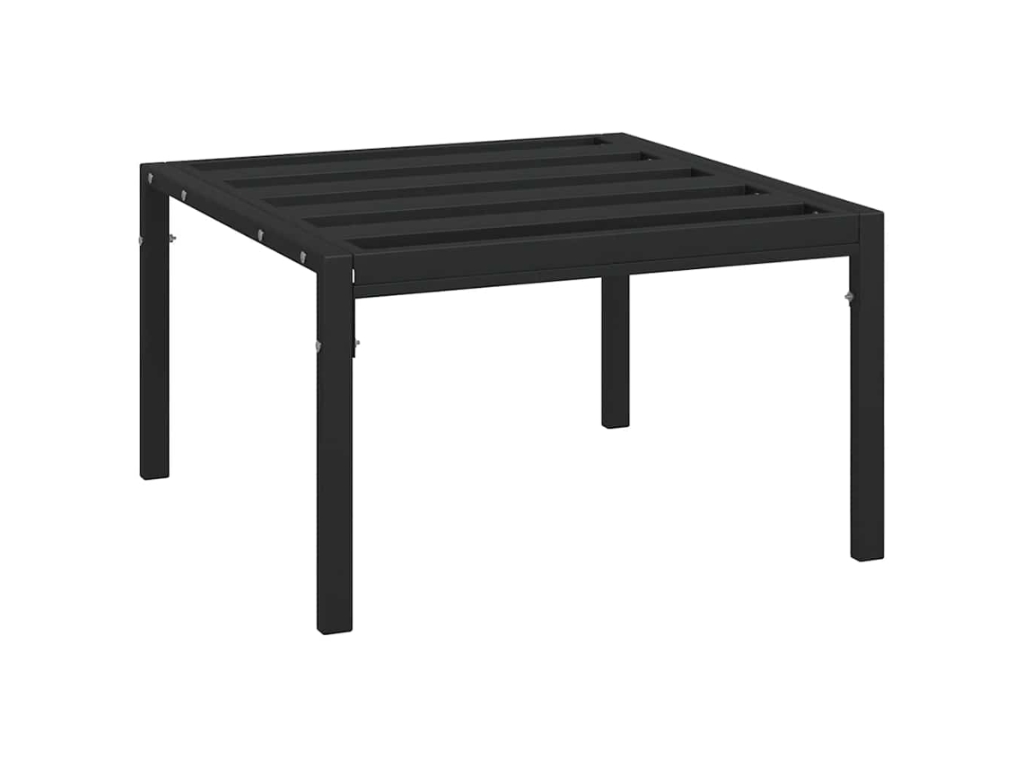 Maison Exclusive - Mesa De Centro De Jardín Acero Negro 60x60x35 Cm