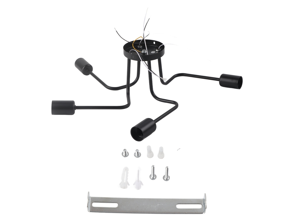 2026-lámpara Colgante Led Estilo Retro 110-240v 4xe27 Fixture Antiguo Para Estudio Café Bar Pasillo
