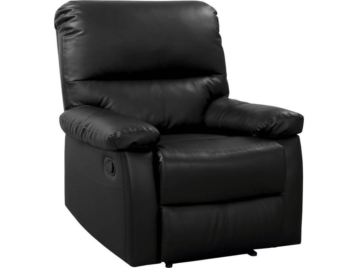 Butaca HABITAT ET JARDIN reclinable Lincoln Negro (90x89x103 cm - PVC y madera contrachapada)