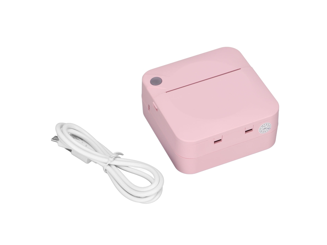 Impresora portátil Bluetooth (impresión sin tinta, papel térmico integrado)