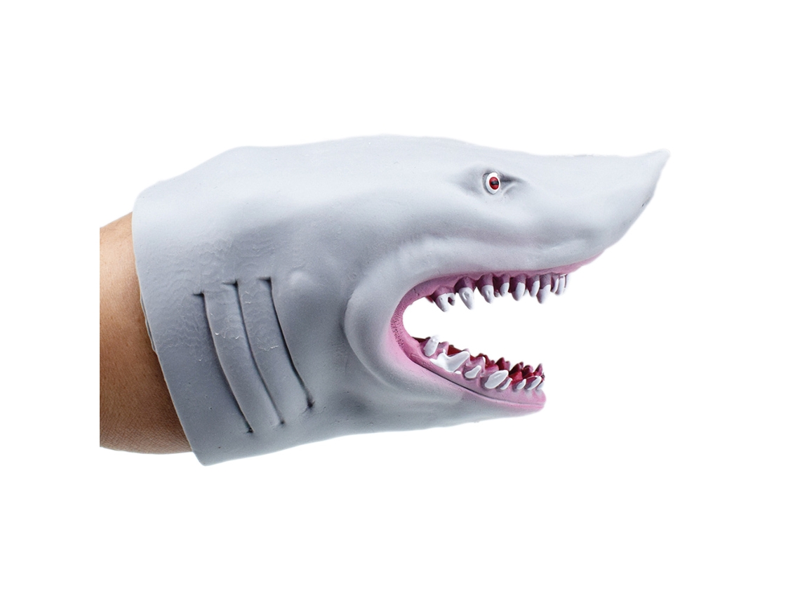 Ats-manos De Marioneta De Animales Realistas Guante Tiburón Suave Elástico Juguete Para Niños Y Niñas