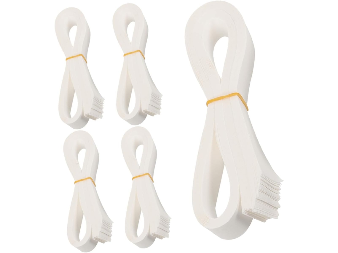 Correas Blancas Para Bancos, 36 Cm, Paquete De 200 Unidades. Organizador De Efectivo. Correas Flexibles Y