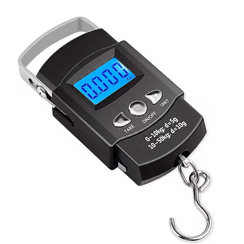 Báscula Electrónica Portátil Para Equipaje, Báscula Digital De Mano Para Colgar Equipaje Con Una Capacidad Máxima De 49,9 Kilogramos.