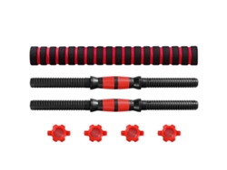 Barra De Halter Adjustable Com Extensor E Conector Para Musculação Academia Em Casa Fitness