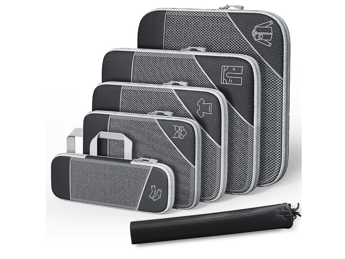 Caja de Almacenaje Plegables Nailon Viaje RNEMITERY Nylon Negro (35x45x6cm)