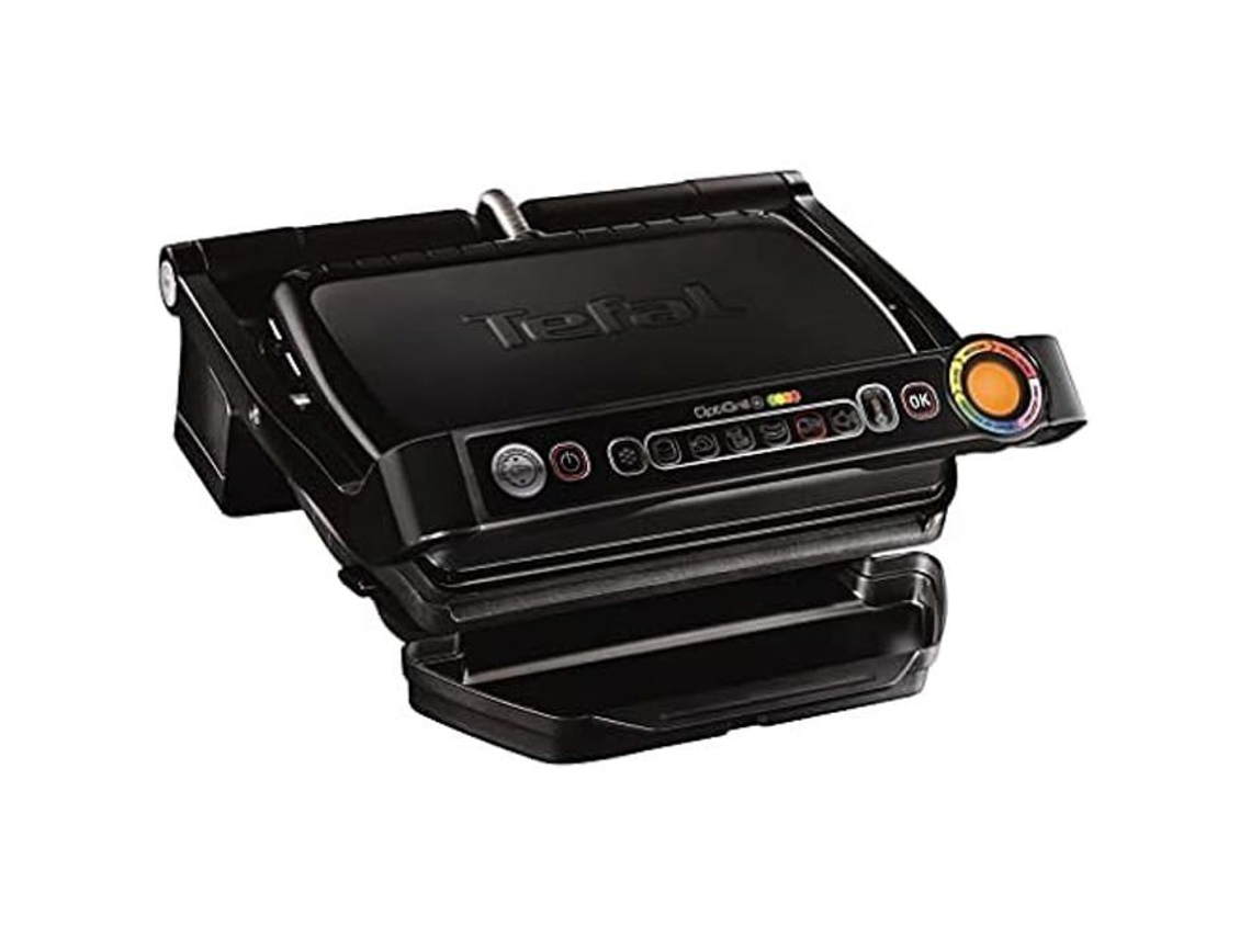 Parrilla Eléctrica Tefal Optigrill Sna Acero Inoxidable 18/8 2000 Watt Negro