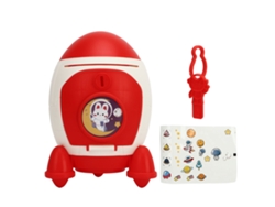 Hucha Espacial De Dibujos Animados Con Pegatinas Para Niños, Gran Capacidad, Tipo B