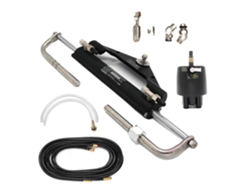 Kit de dirección para motor fueraborda, acero inoxidable, hasta 150 CV, 116,7 cc, 409,7 kg - 903,2 lbs, 23,6 x 11,25 x 7,16 pulgadas
