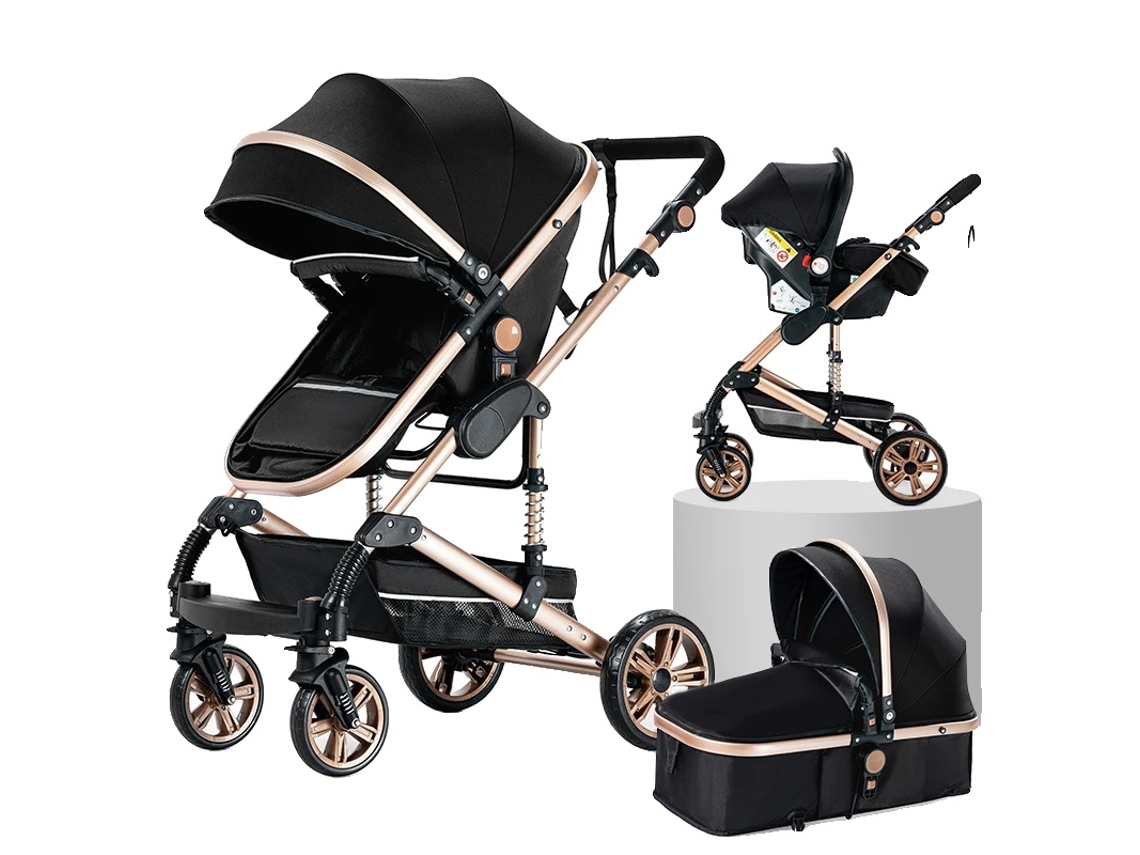 Cochecito de bebé, diseño ligero, plegado compacto, XR008-BG