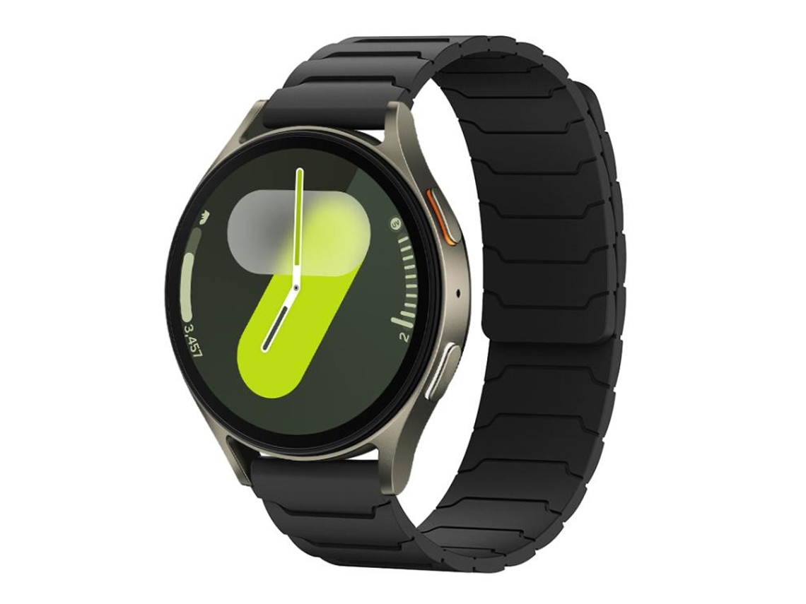 Bracelete Para Samsung Galaxy Watch 7/6/5/fe - Silicone Magnético - Preta