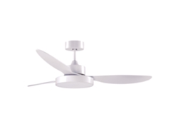 Ventilador de Techo Tulum Blanco 3 Aspas 25W Led 3000-4000-6000K Alt.39Xd.120Cm FERRIMEX