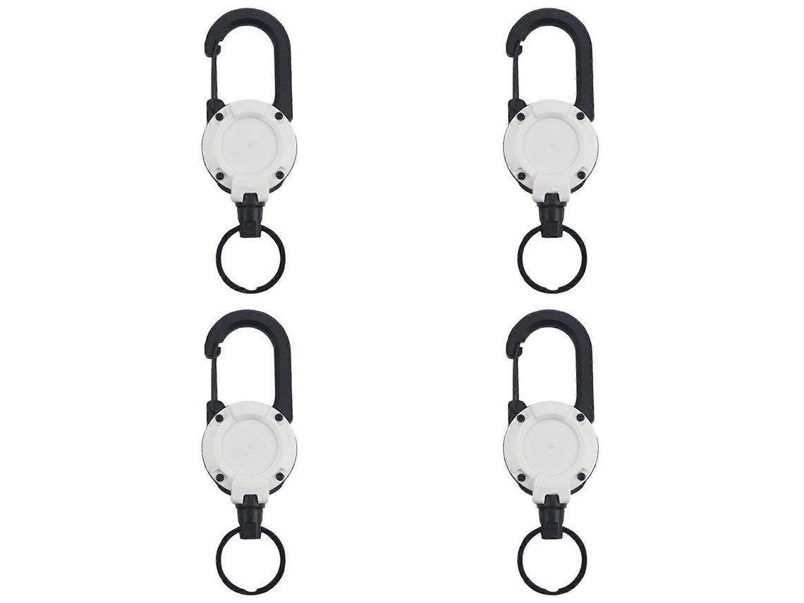 Porta-crachá Retrátil Com 60 Cm (23,6'') - Chaveiro Retrátil E Porta-identificação Com Clipe De Metal Para Cinto, Ideal Para Chaves, Crachás E Tra