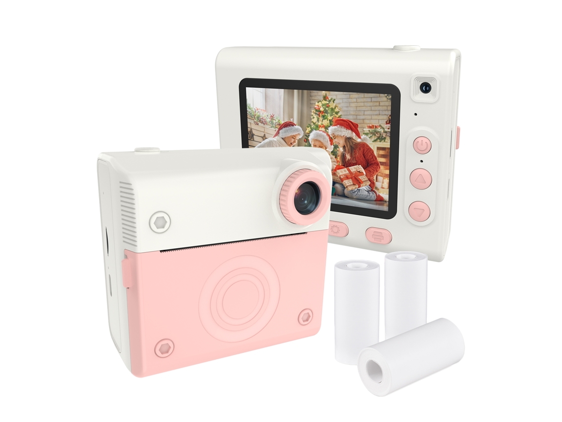 Cámara instantánea para niños con impresora, mini cámara digital de juguete para niñas y niños.