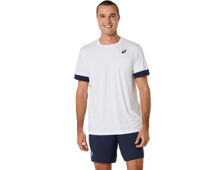 Camiseta de Hombre para Deporte ASICS Court Talla Blanco (M)