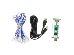 Placa codificadora controladora arcade Zoro con retardo USB y cable para Raspberry Pi