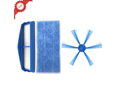 Kit de cepillo lateral de paño de mopa con filtro Hepa para aspiradora Philips Fc8007 Fc8792 Fc8794 Fc8796, repuestos