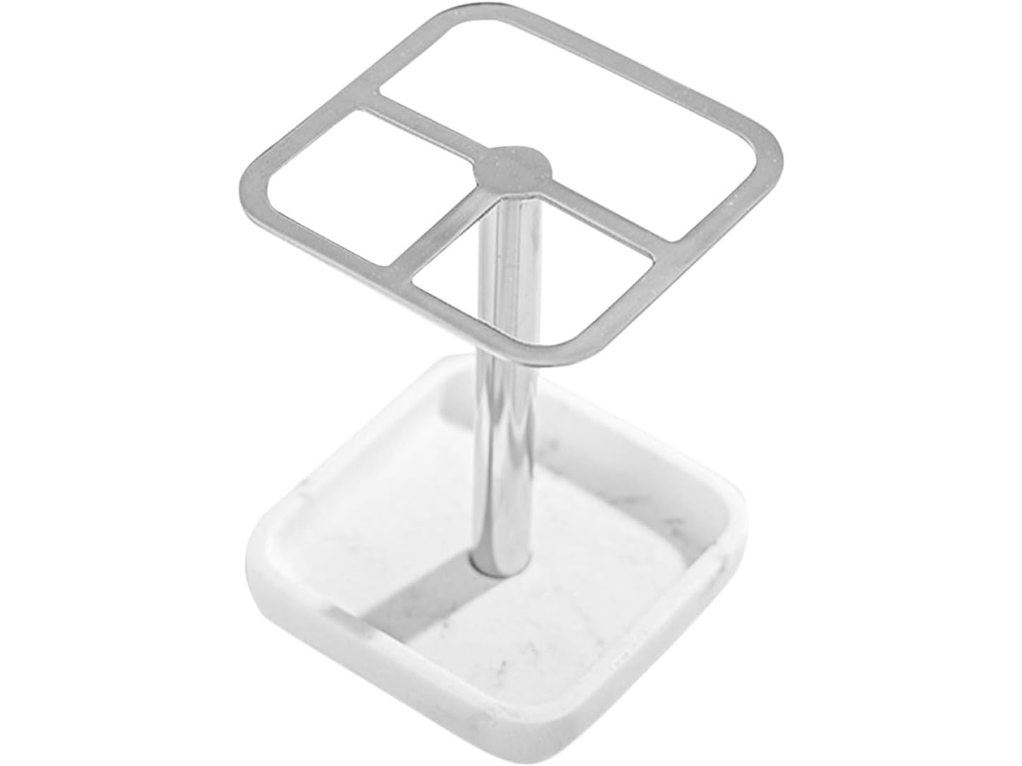 Saboneteira De Cerâmica Com Escorredor, Cor Branca, Design Moderno E Funcional Para Banheiro, Pia, Banheira Ou Vaso