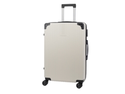 Maleta Mediana Trolley Rígida Ultraligera, De Abs De Alta Resistencia Con Esquinas Reforzadas. Cerradura Numérica Y 4 Ruedas Dobles Extraíbles.