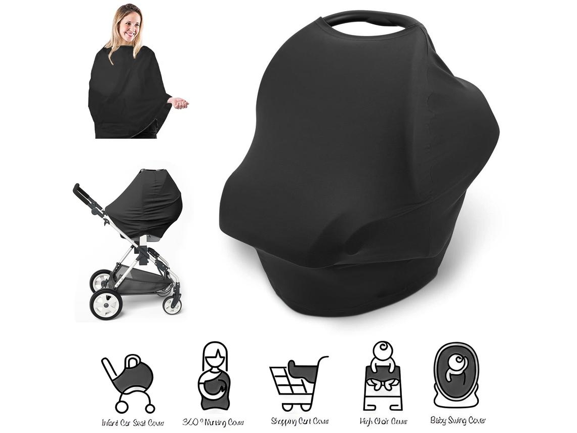 Funda De Lactancia Multiusos Negra Chrui