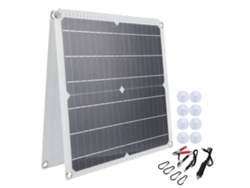 Cargador solar plegable e impermeable de 50 W para exteriores, compatible con teléfonos móviles y portátiles (USB).