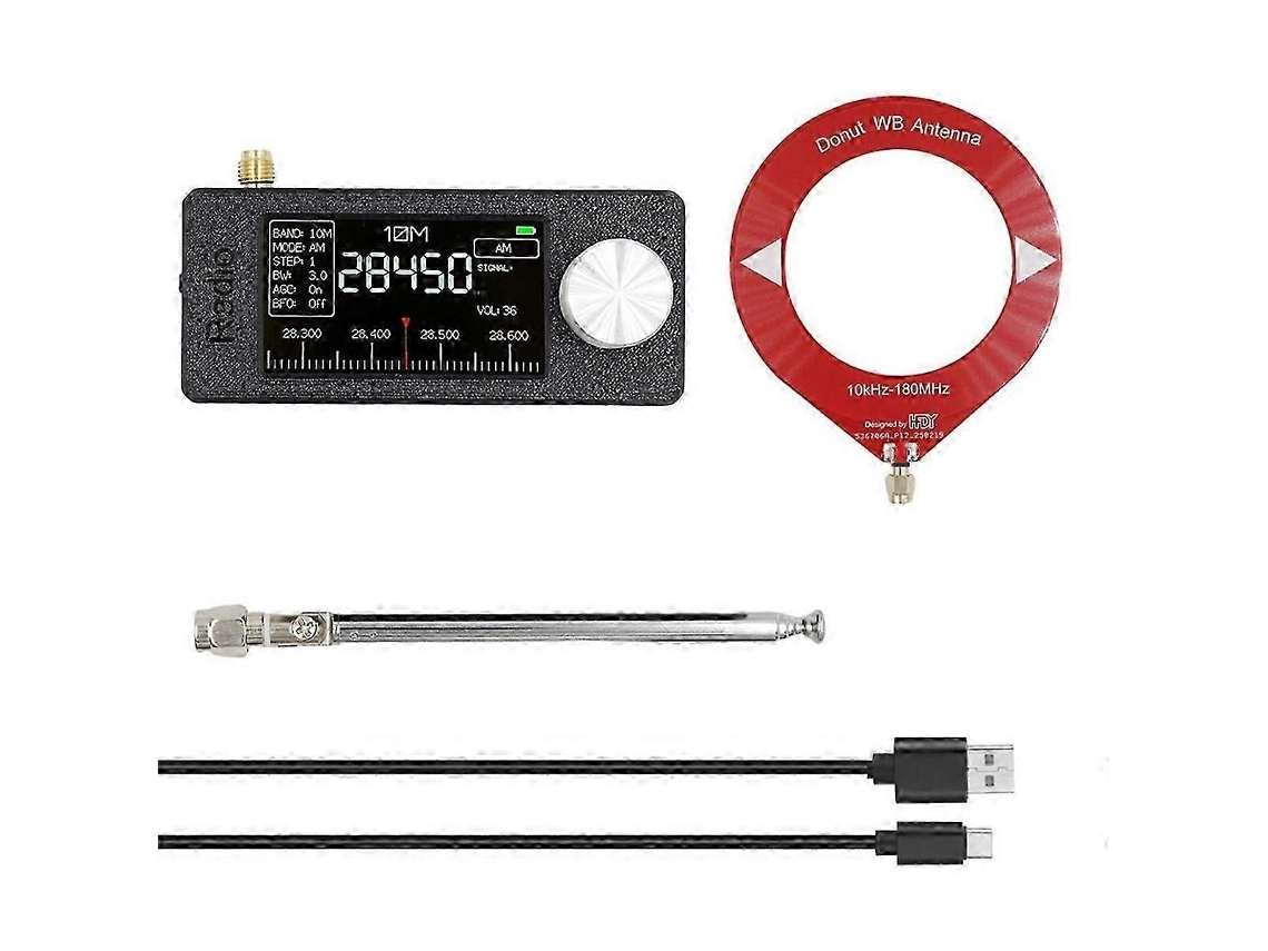 Mini Radio Si4732 + 2 Antenas Tipo 10 kHz 180 MHz, Radio portátil HF SW MW VHF, Mini Radio Si4732 AM FM GOKOCO
