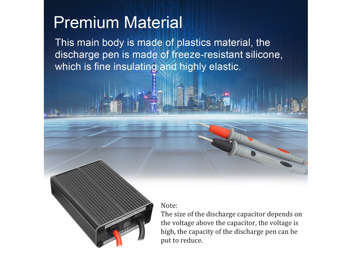Lápiz De Descarga De Condensador De Alto Voltaje 9-630 Vca 12-900 Vcc Silicona