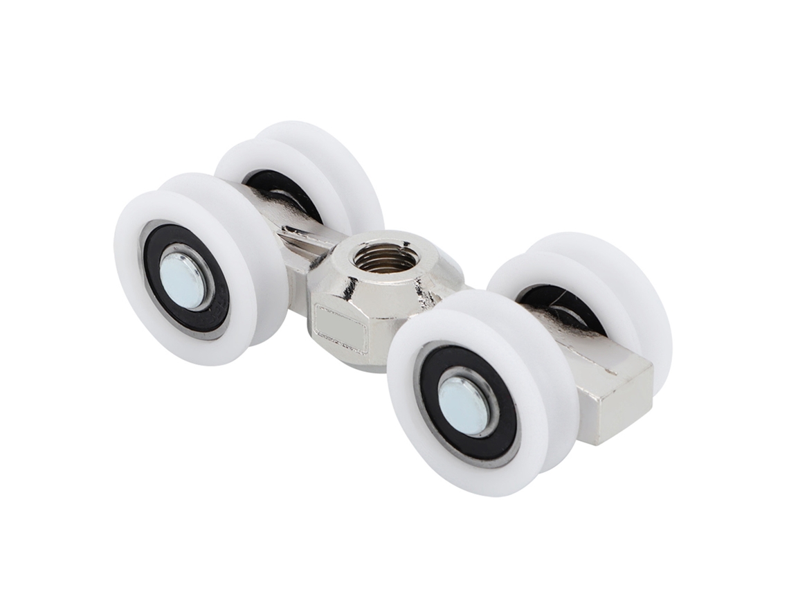 Ruedas Para Puertas Correderas Con Rodamientos, 4 Ruedas Suspendidas Para Muebles, Alta Resistencia De 150 Kg.