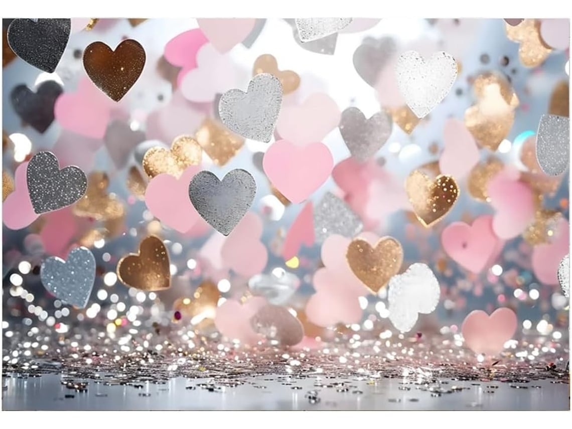 210x150 Cm Decoraciones Para Fiestas Europeas Y Americanas Globo Rosa De Moda Pancarta De Corazón Fotografía H