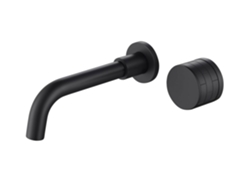 Grifo Mural Para Lavabo 042 De Latón Negro, Colección Céphise