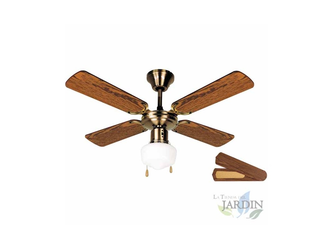 Ventilador de Techo ORBEGOZO 50 W de Potencia Diámetro de 105 cm 4 Palas Reversibles Oro Viejo