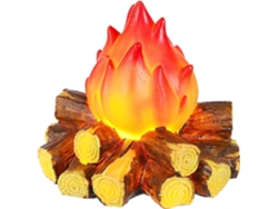 Lámpara Led Con Efecto De Fogata, Lámpara De Mesa Decorativa, Luz Nocturna Con Imitación De Fuego Para Uso En Interiores.