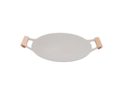 Sartén De Parrilla Coreana Antiadherente Para Interior Y Exterior, Placa De Barbacoa De Aluminio Con Asas Para Vitrocerámica E Inducción 34cm