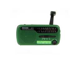 Rádio Portátil De13 Fm Am Sw Manivela Dynamo Energia Solar Retro Rádio A0798A Receptor Mundial Rádio Portátil