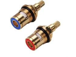 Cartucho Universal De Cerámica Para Grifo, Giro De 1/2", 20 Dientes X 51 Mm, Par
