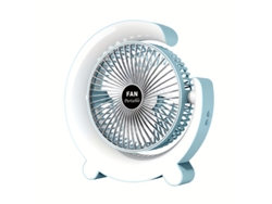 Usb - Ventilador De Escritorio Usb Con Luz Led: Ligero Y Silencioso, Con Ajuste De Flujo De Aire De 3 Niveles, Y Cuenta Con Un Agarre Cómodo