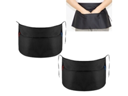 RELAVAEV Avental De Cintura Para Garçons, 3 Bolsos Frontais, Avental De Serviço Com Vários Bolsos, Design Resistente A Manchas, Tecido Macio E Leve, Auxiliar D
