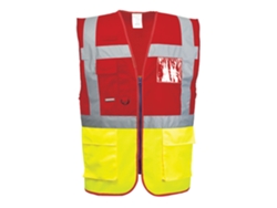 Chaleco ejecutivo de alta visibilidad Portwest Paris Contrast / Azul marino y amarillo / S