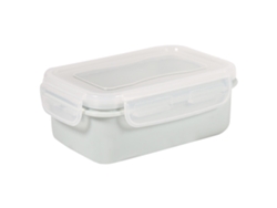 Caja Rectangular De Plástico Azul Para Almacenar Alimentos, Ideal Para La Cocina Y El Refrigerador.
