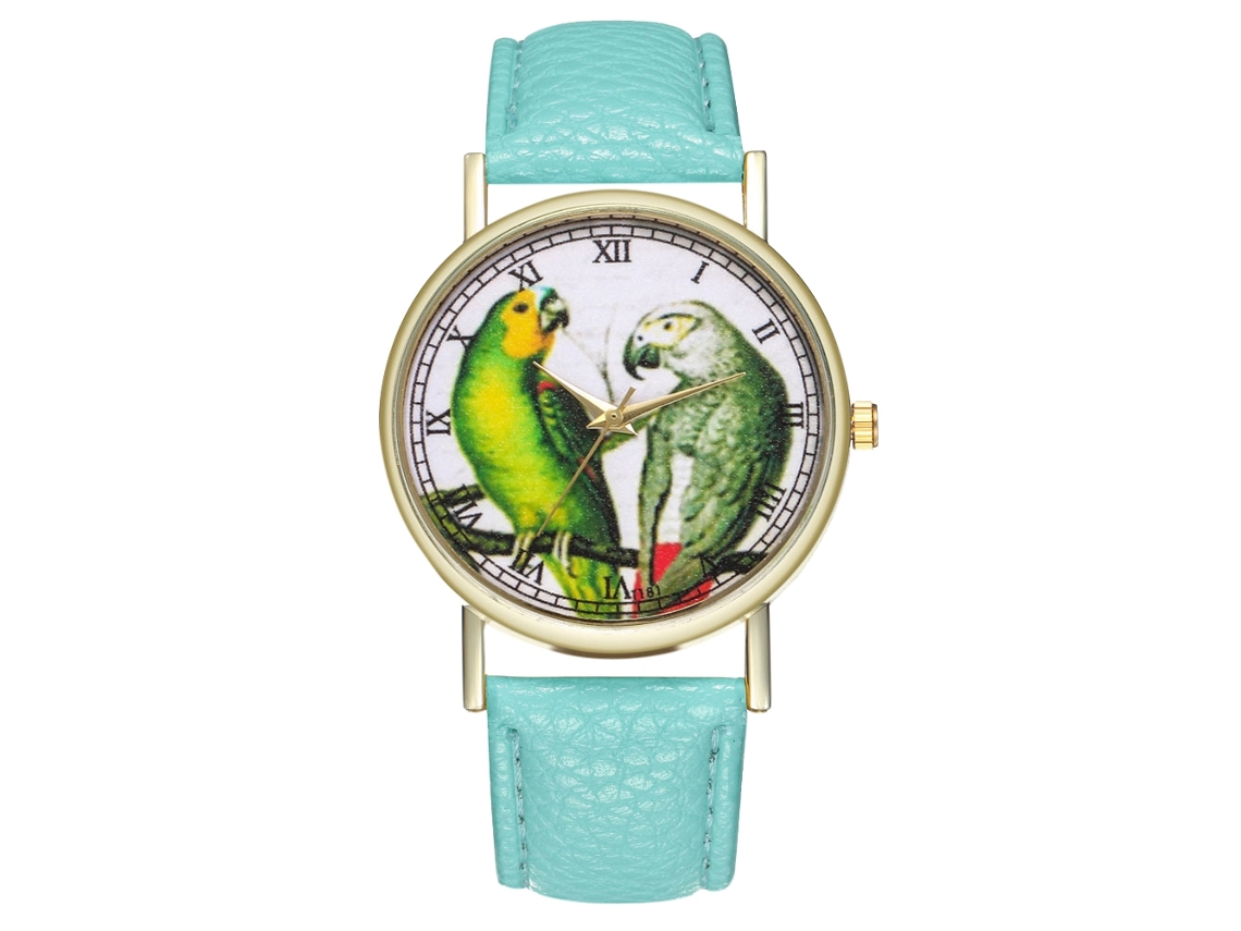 Reloj De Cuarzo Clásico Casual Unisex Pareja Moda Regalo (verde Menta)