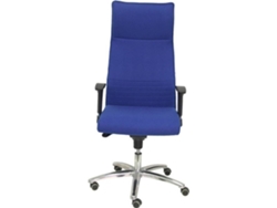 Silla de Escritorio Ejecutiva PYC Albacete Azul con ruedas antiarañazos (Brazos Ajustables - Tejido)