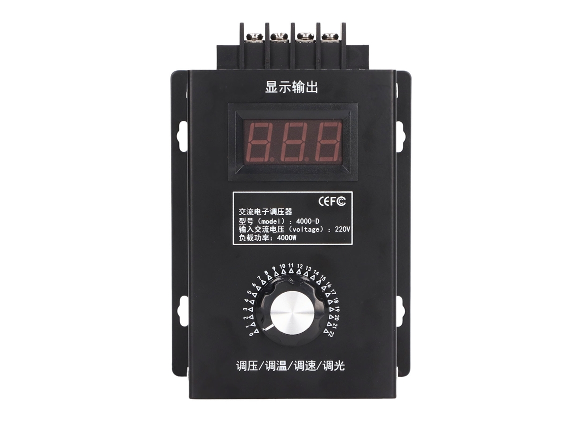 Regulador De Voltaje Digital Scr Led Multifuncional, Entrada De 220 Vca, Ajustable A 20 V.
