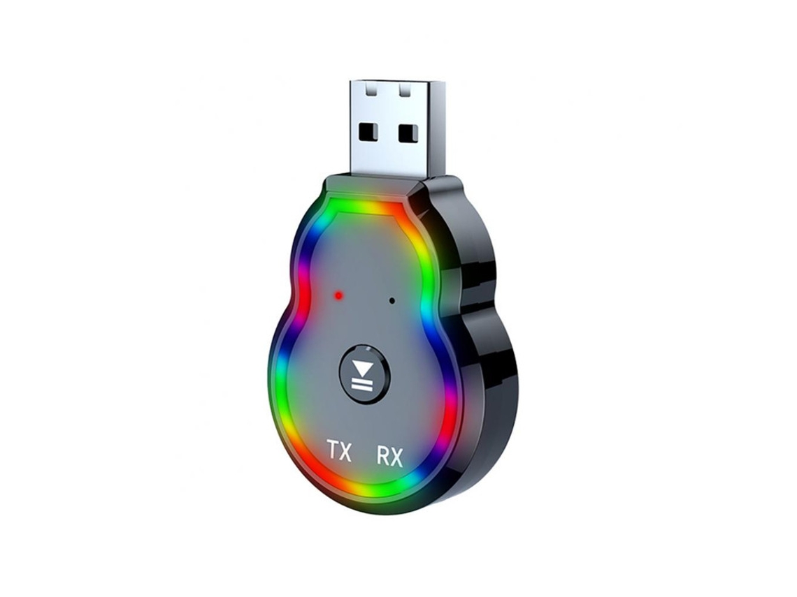 Transmisor de FM YIZHOOD Q2 Interfaz USB dos en uno Coche colorido multifuncional universal negro