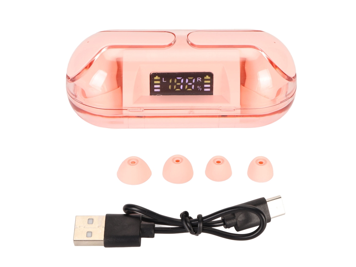 Auriculares Traductores Bluetooth 5.3, 144 Idiomas, Traducción En Tiempo Real Para Viajes De Negocios, Color Rosa.