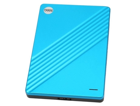 HURRISE Disco Duro Portátil 2 5 Pulgadas Disco Duro Externo Ultrafino Usb 3.0 Aleación De Aluminio Computadora Caja Azul 500Gb